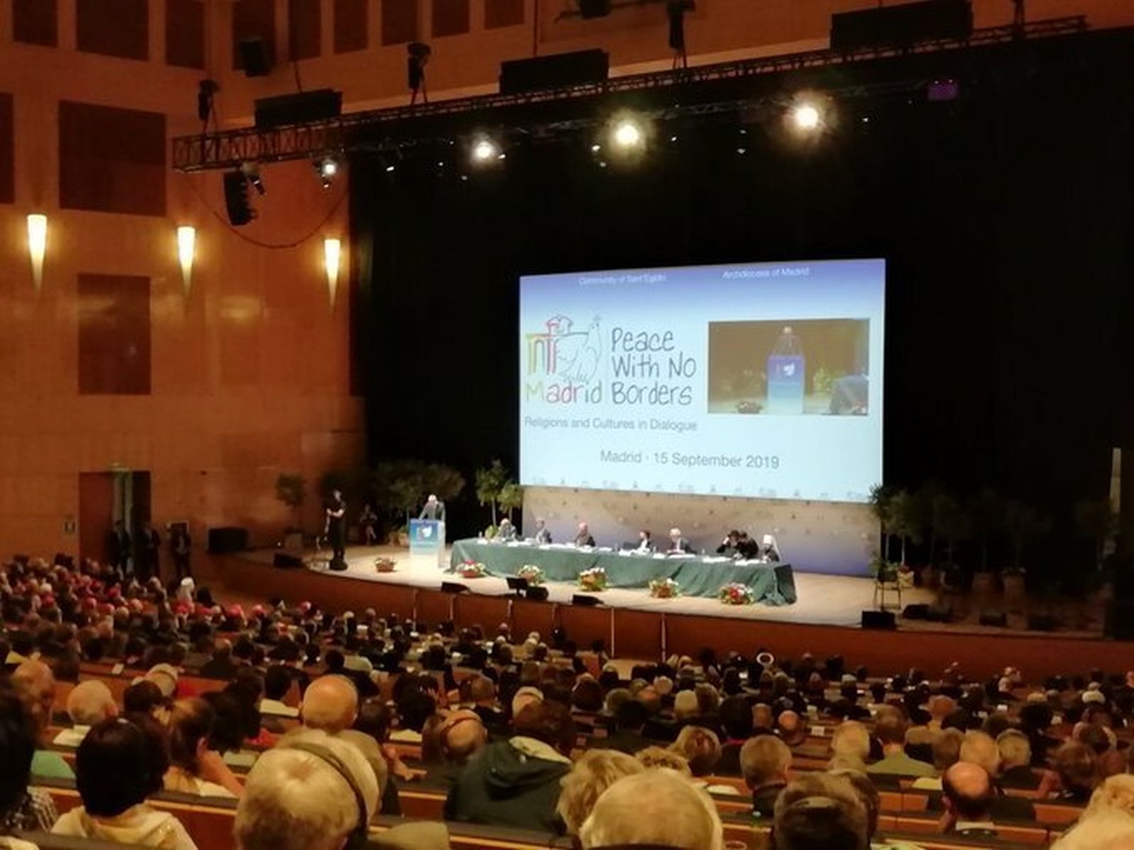 Inauguración del Encuentro por la Paz de Sant'Egidio en Madrid