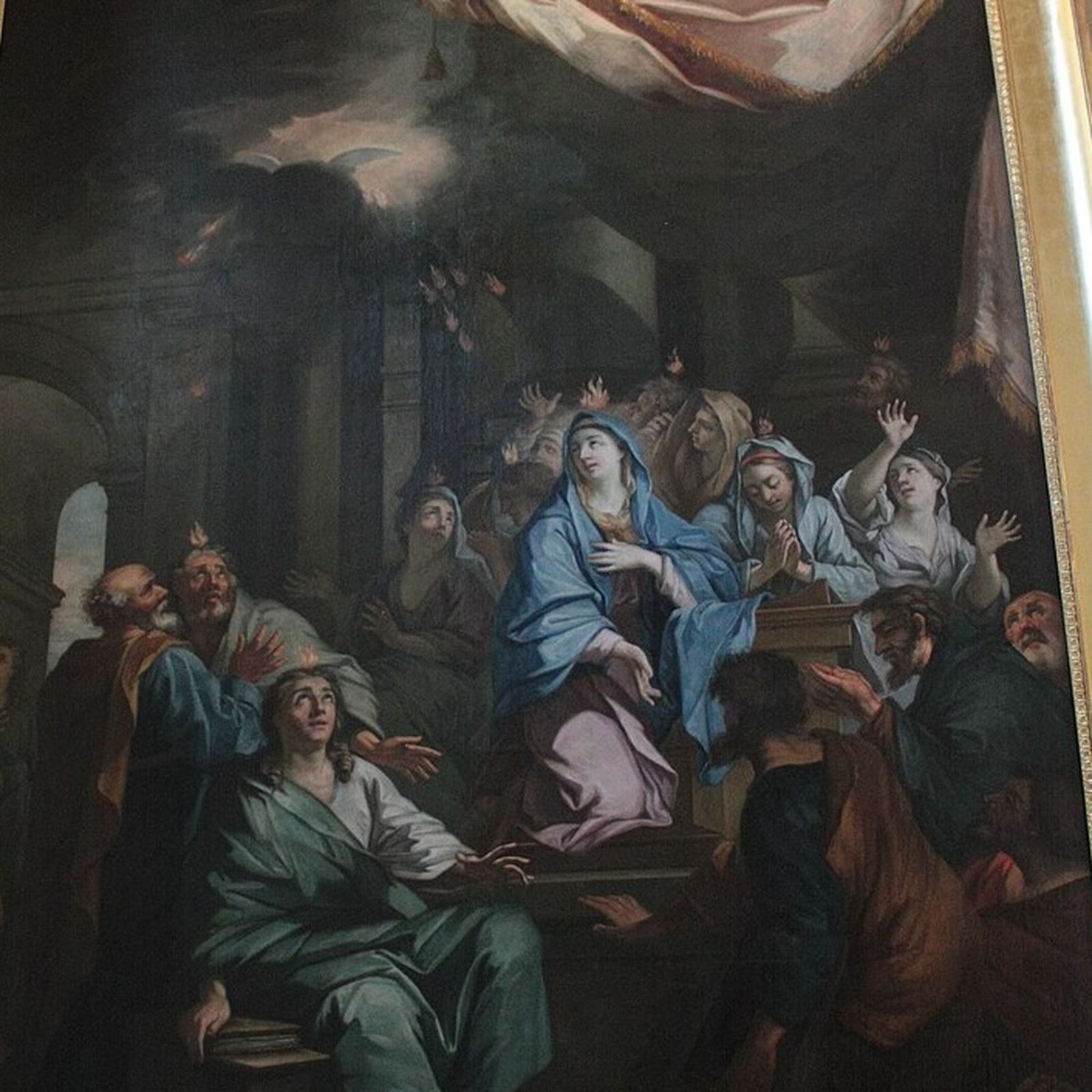 ✅ 5. Pentecostés. Jean-Baptiste Ruán (ca. 1704). Abadía de San Volusiano, Foix, Francia. Public Domain.