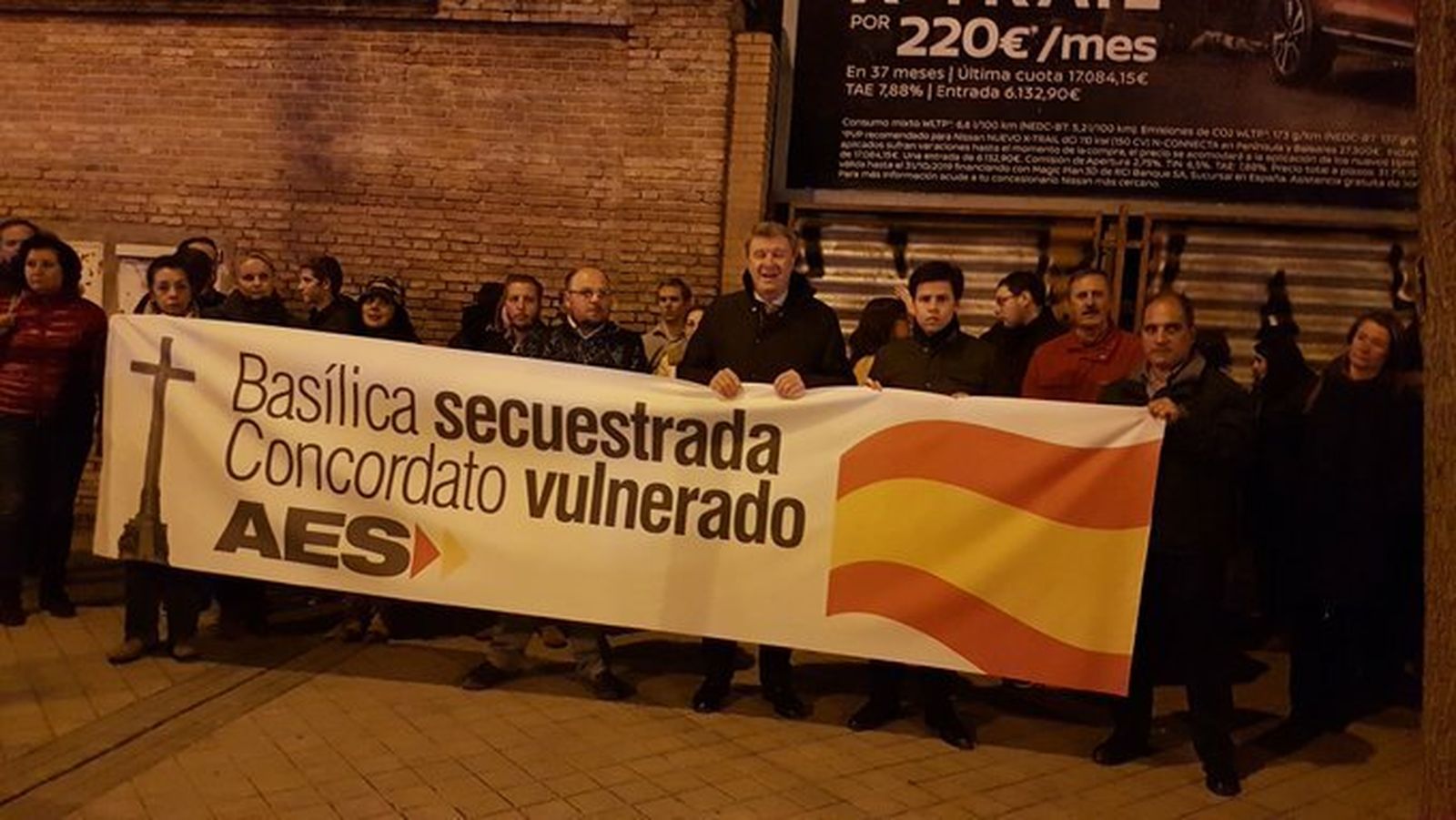 Concentración ultra ante la Nunciatura