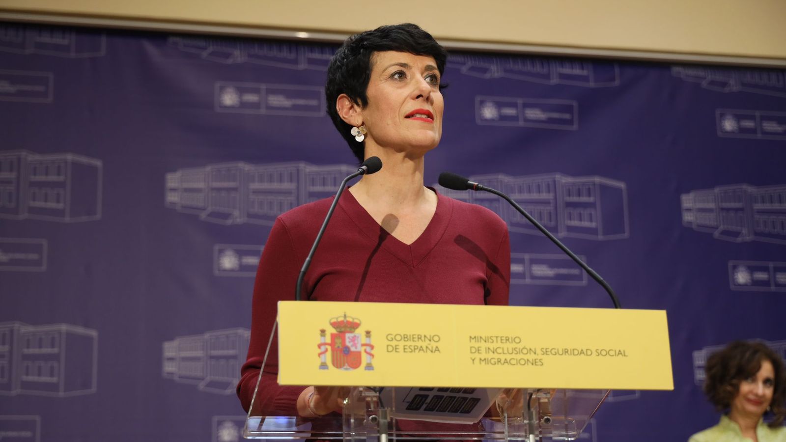 Elma Saiz, ministra de Inclusión, Seguridad Social y Migraciones