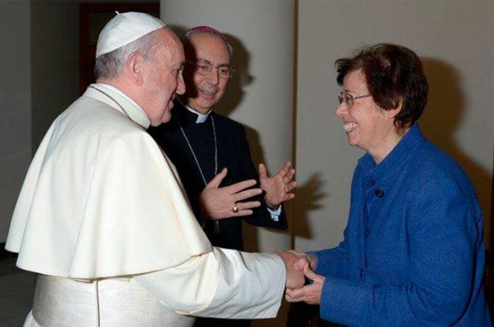 Francisco con Francesca Di Giovanni