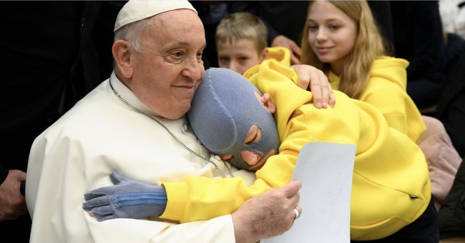 El Papa y un niño enfermo