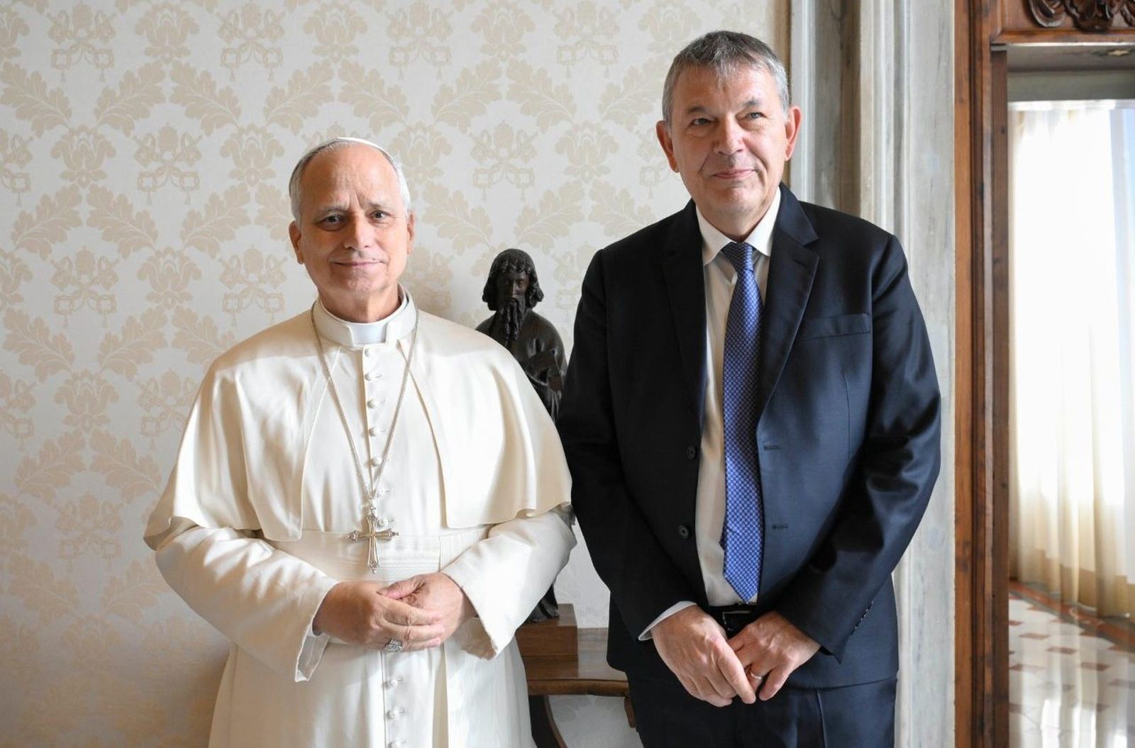Philippe Lazzarini, con el Papa