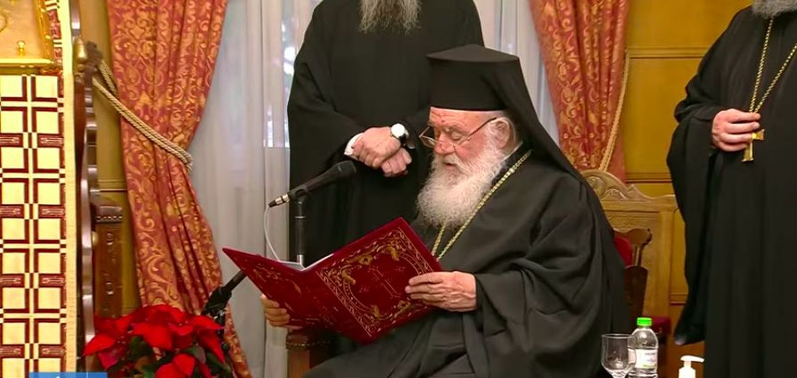 Jerónimo II, durante su intervención