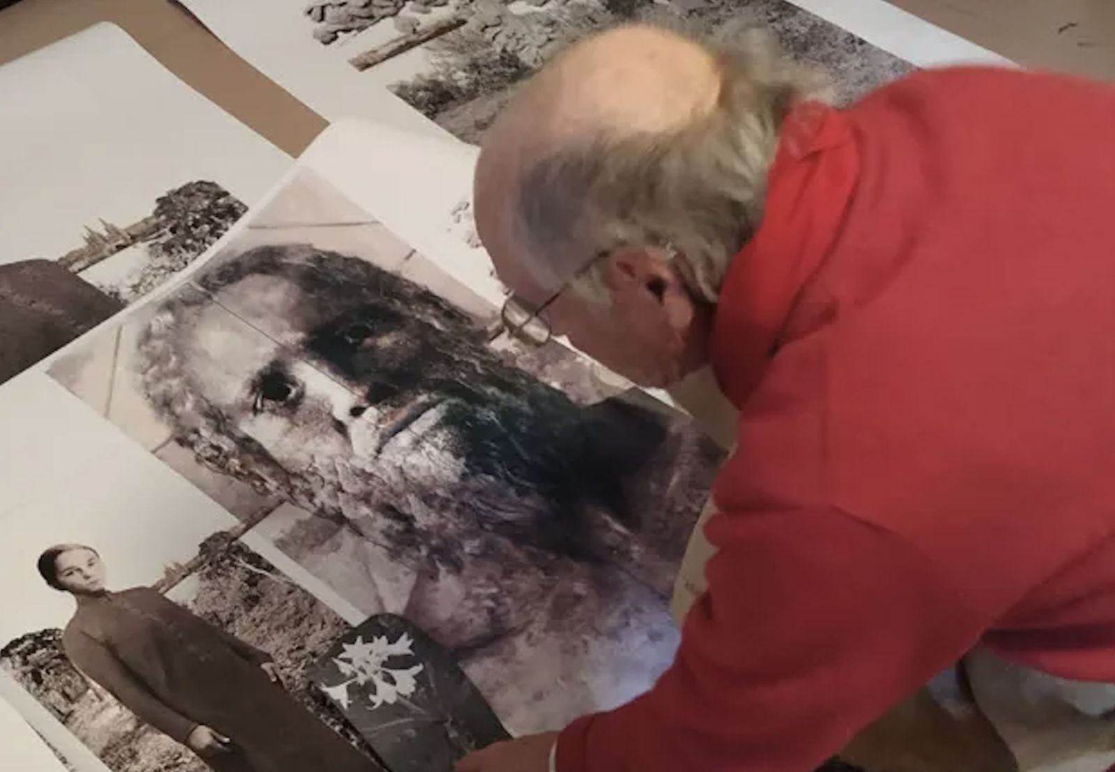 Antonio López, en un boceto para la puerta del perdón de la catedral de Burgos