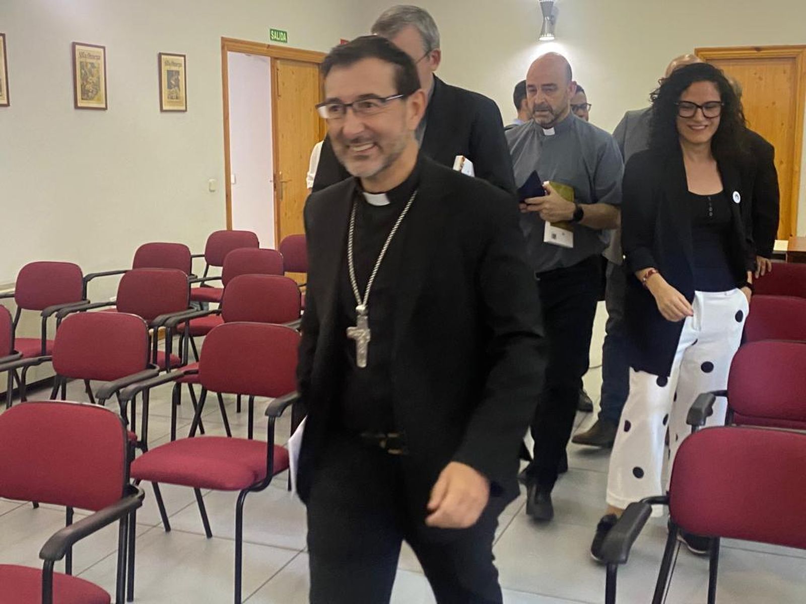 José Cobo, a su entrada en la sala