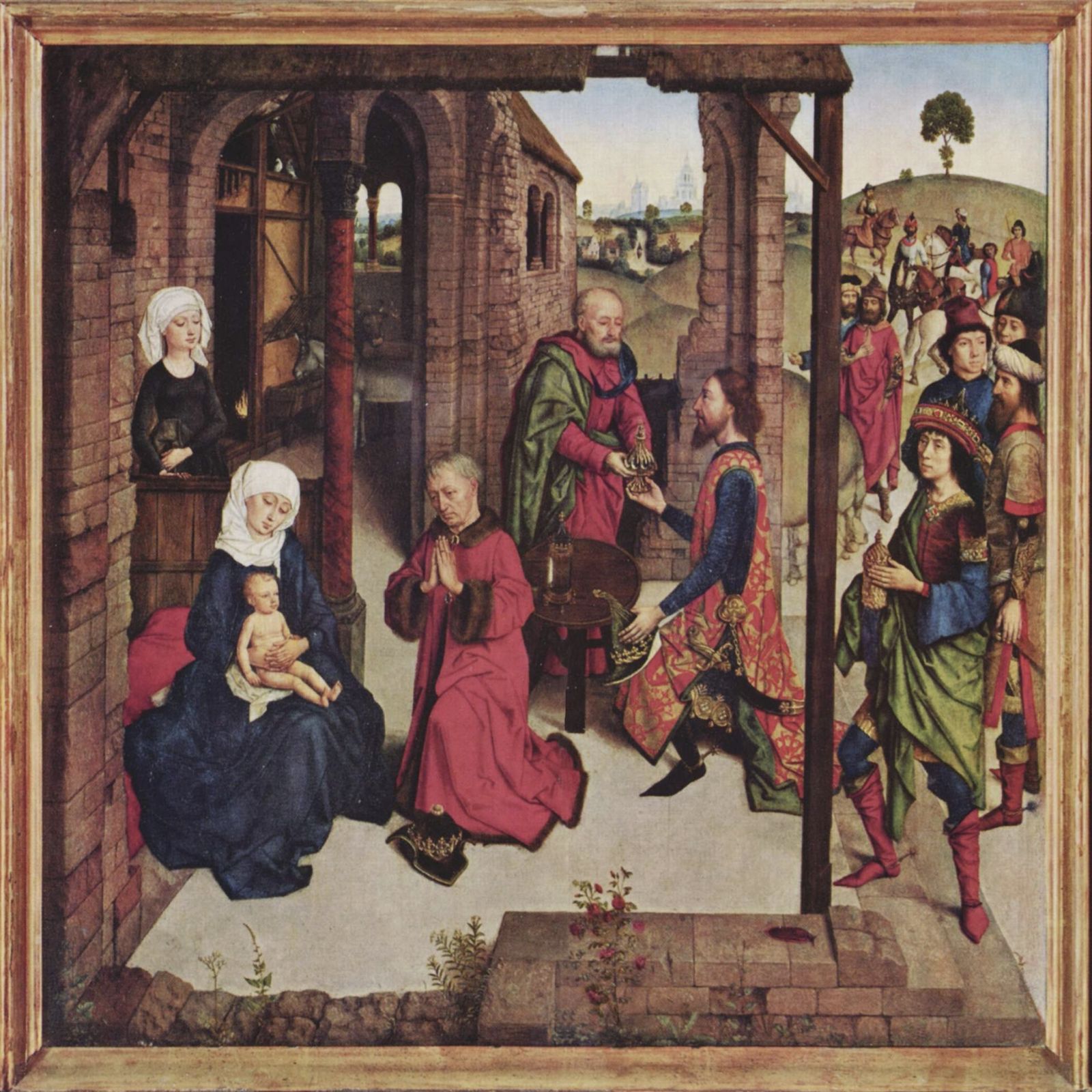 Adoracion de loa Reyes Magos. Dirk Bouts