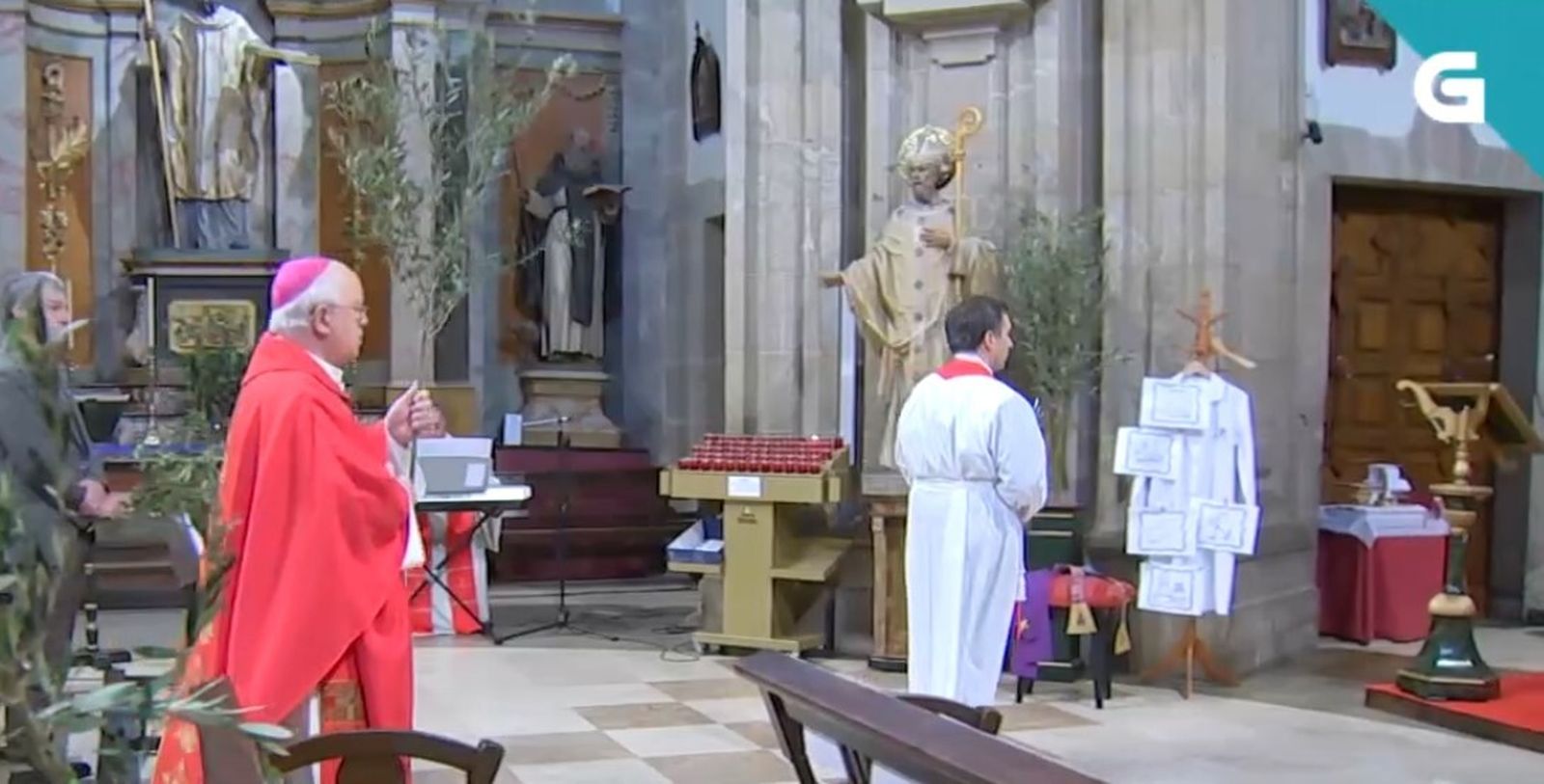 Monseñor Barrio, misa de Domingo de Ramos