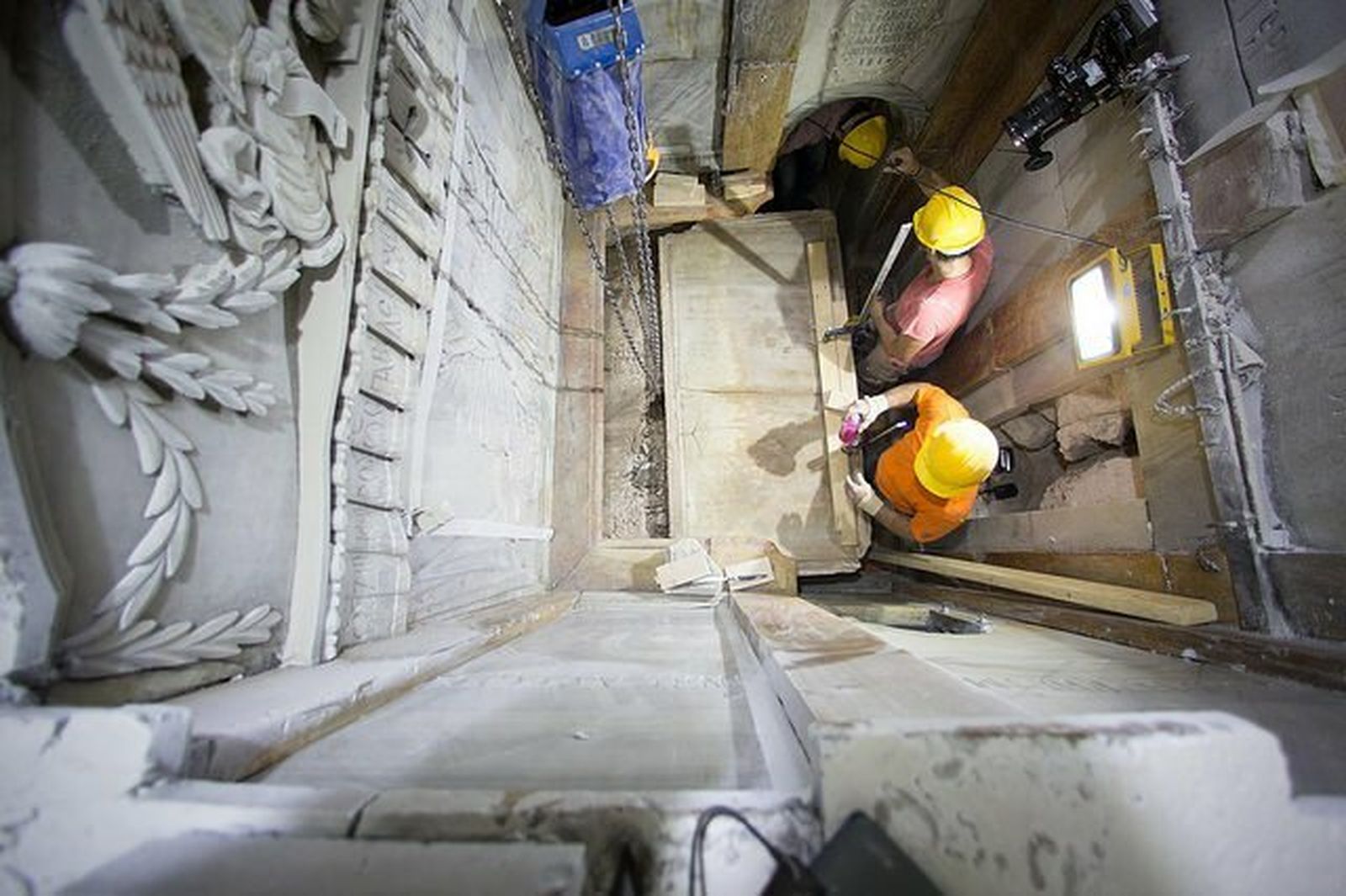 Trabajos de restauración e investigación en el Santo Sepulcro de Jerusalén