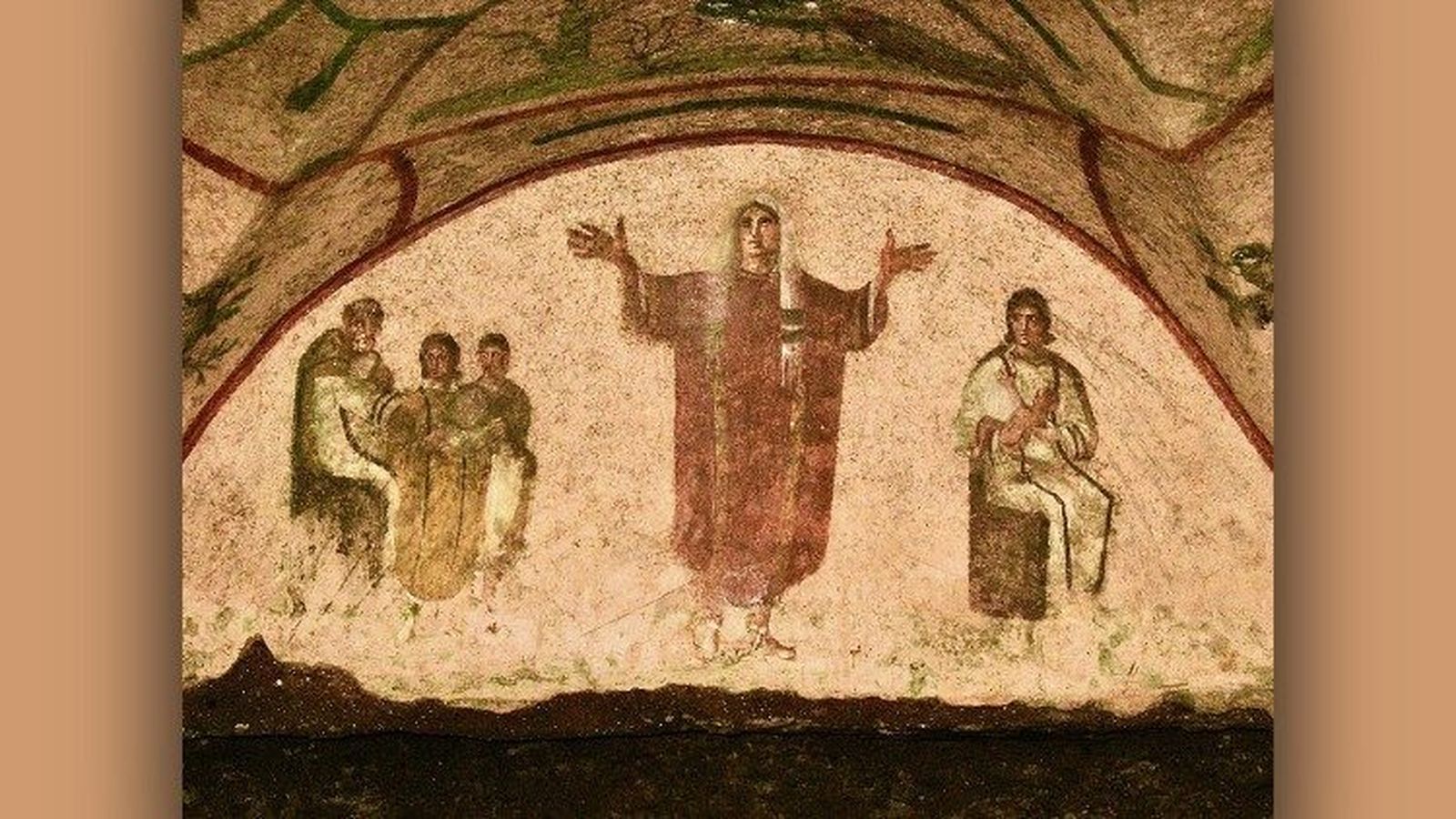Fresco de las Catacumbas de Priscila