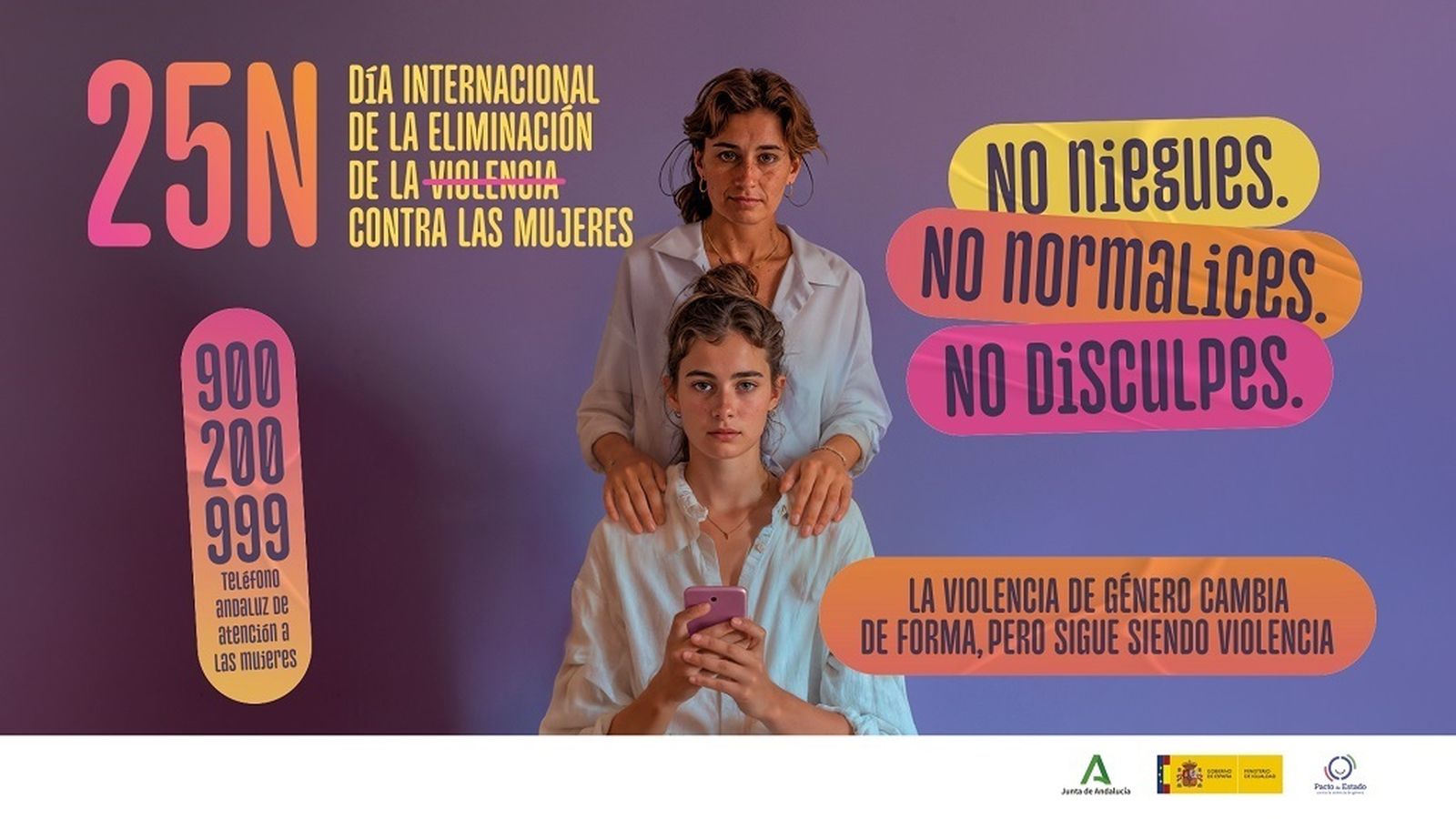 Cartel de 25N de la Junta de Andalucía