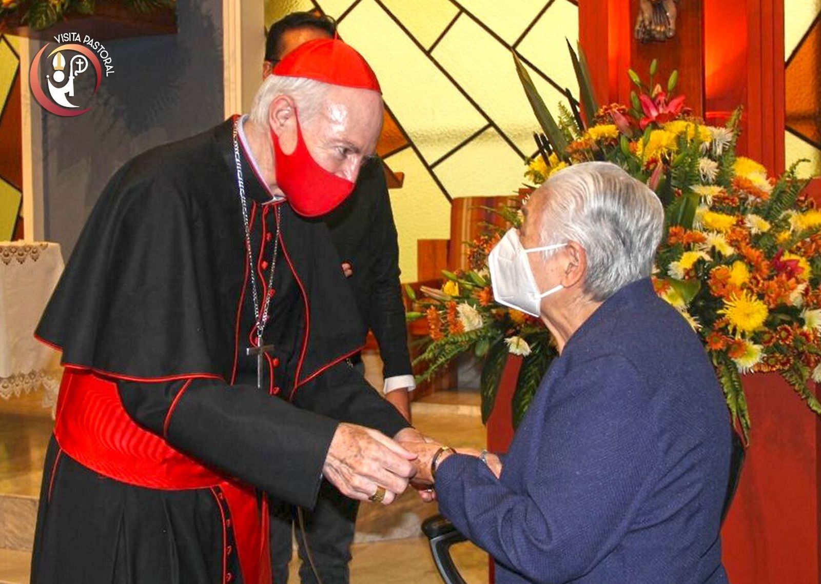 Card. Carlos Aguiar a los miembros de la comunidad en la Visita Pastoral 2021