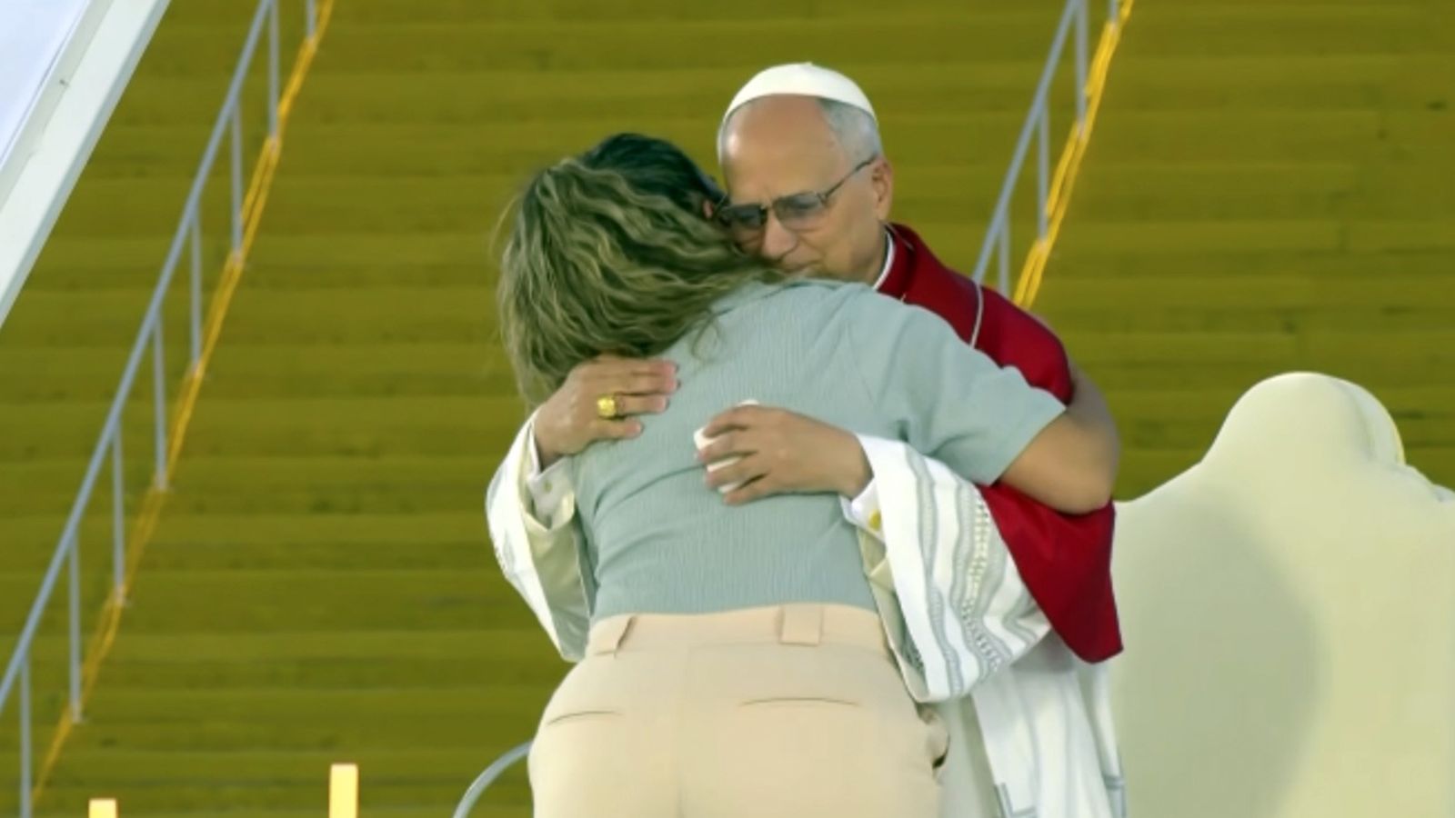 Abrazo del Papa