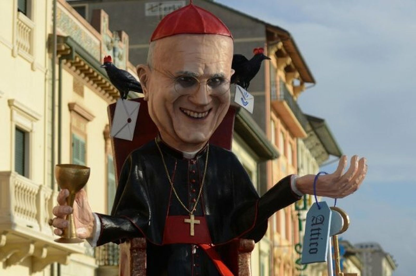 Bertone, caricaturizado