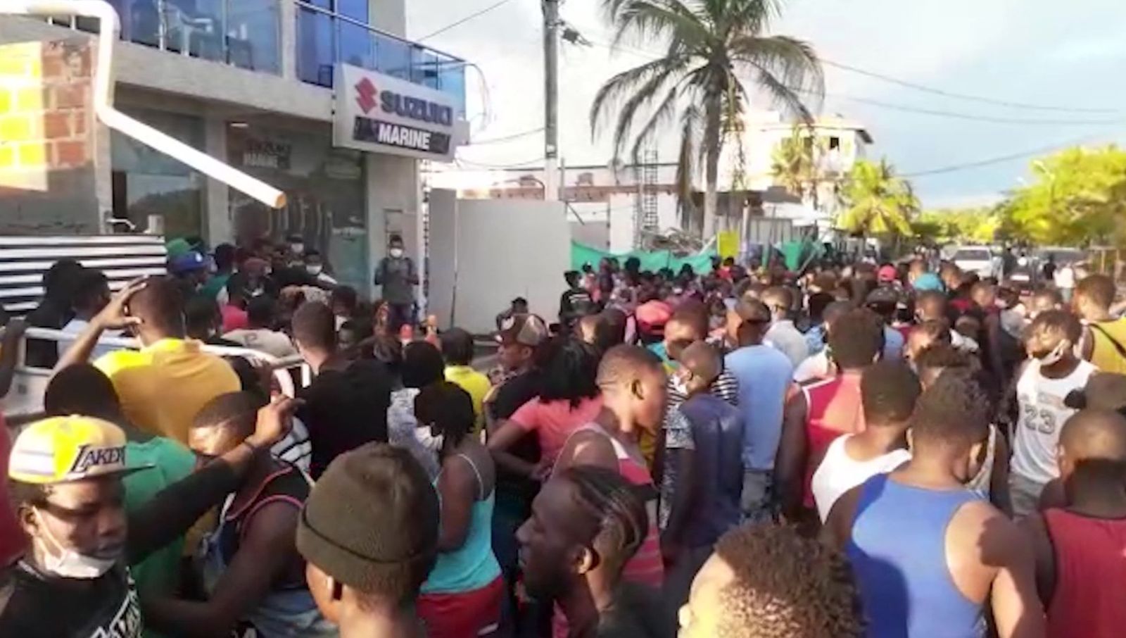 Neocolí (Colombia). Avalancha de migrantes