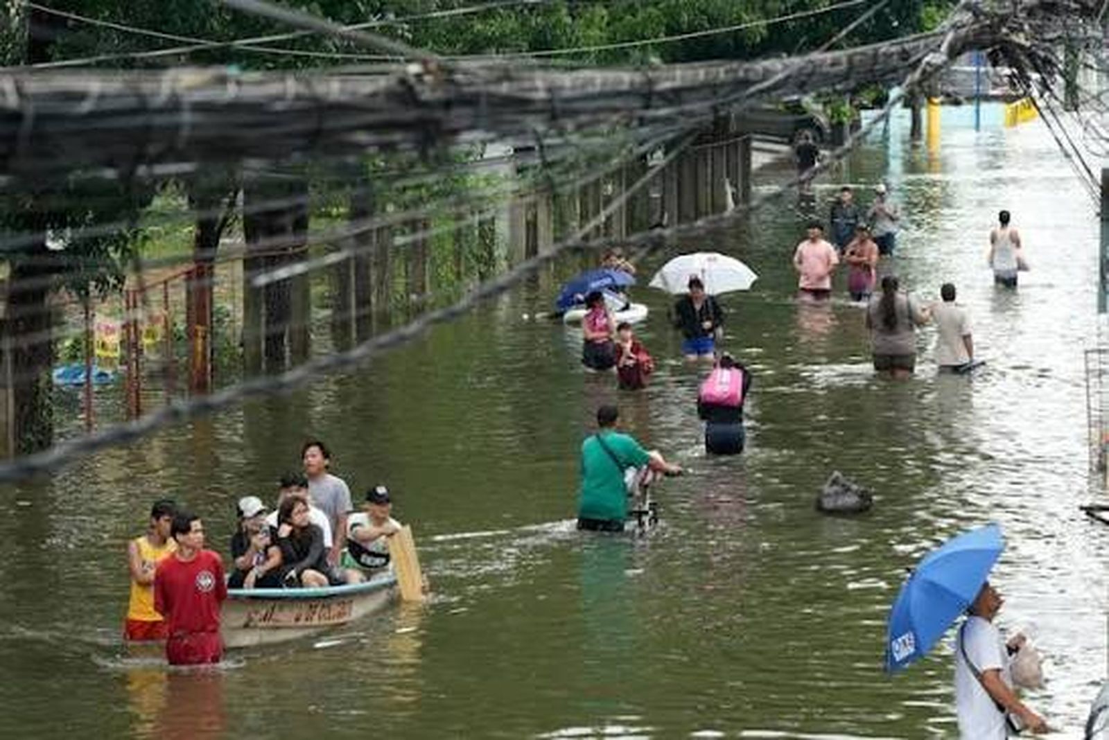 'Agua, agua, por todas partes, Y todas las tablas se encogían; Agua, agua, por todas partes, Y ni una gota para beber'