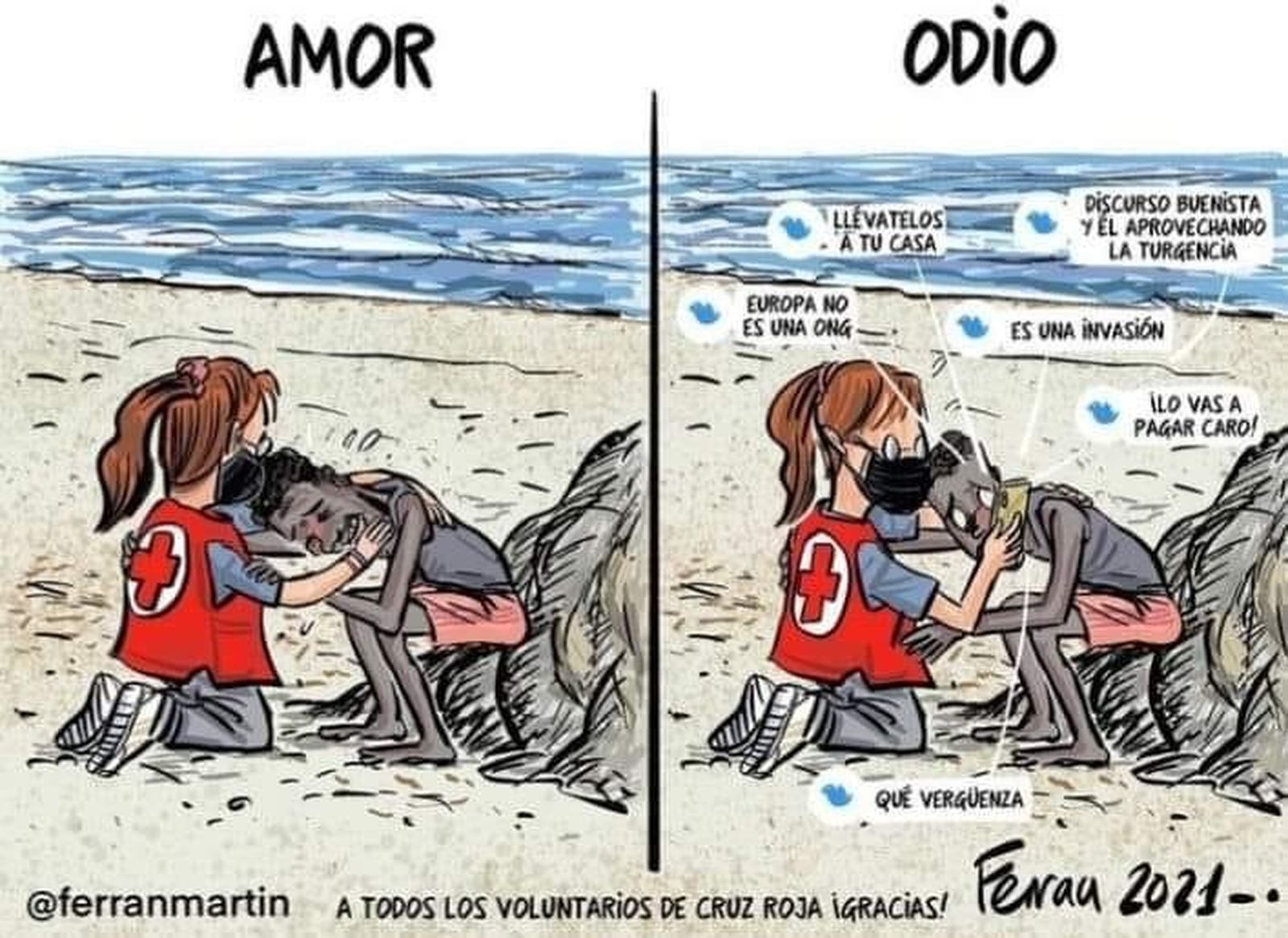 Amor y odio en el Tarajal