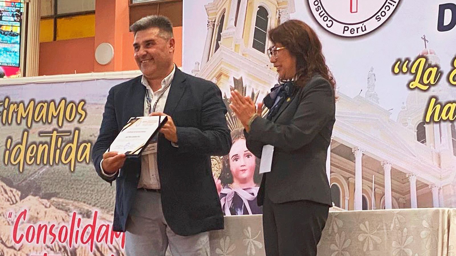 Juan Pedro Castellano, director de la Fundación, durante la Convención en Perú