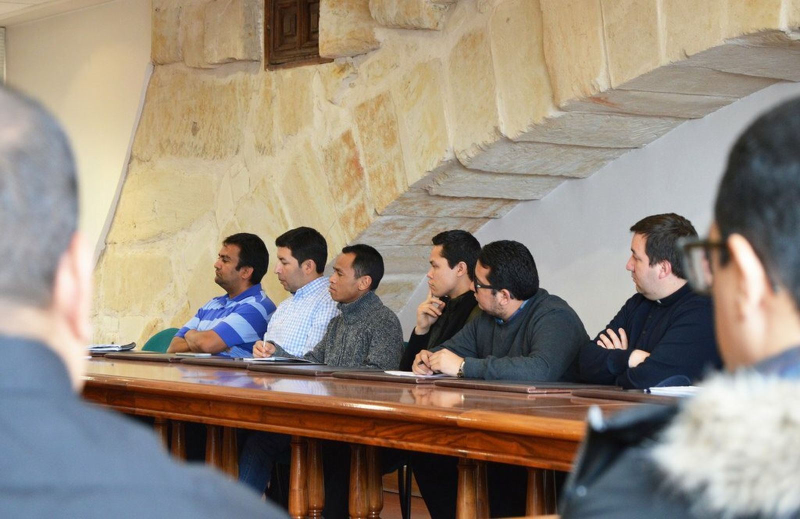 Algunos de los sacerdotes de América Latina y África con beca en la UPSA