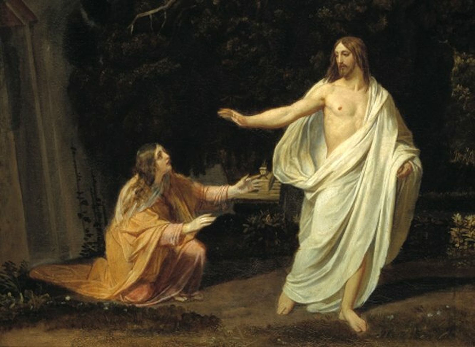 Jesús Resucitado y María Magdalena