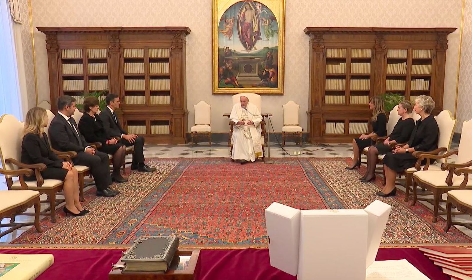 Discurso del Papa a Pedro Sánchez