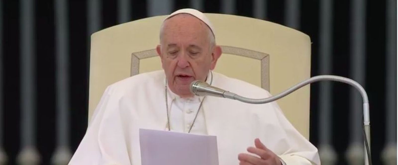 Francisco, durante la audiencia