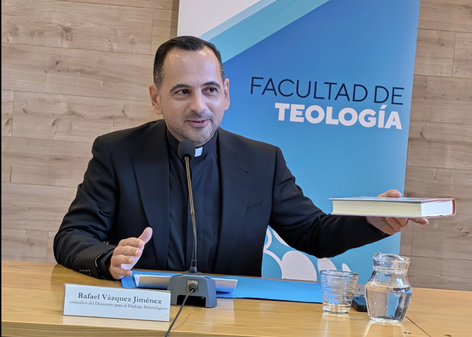 Rafael Vázquez, en la Universidad Loyola
