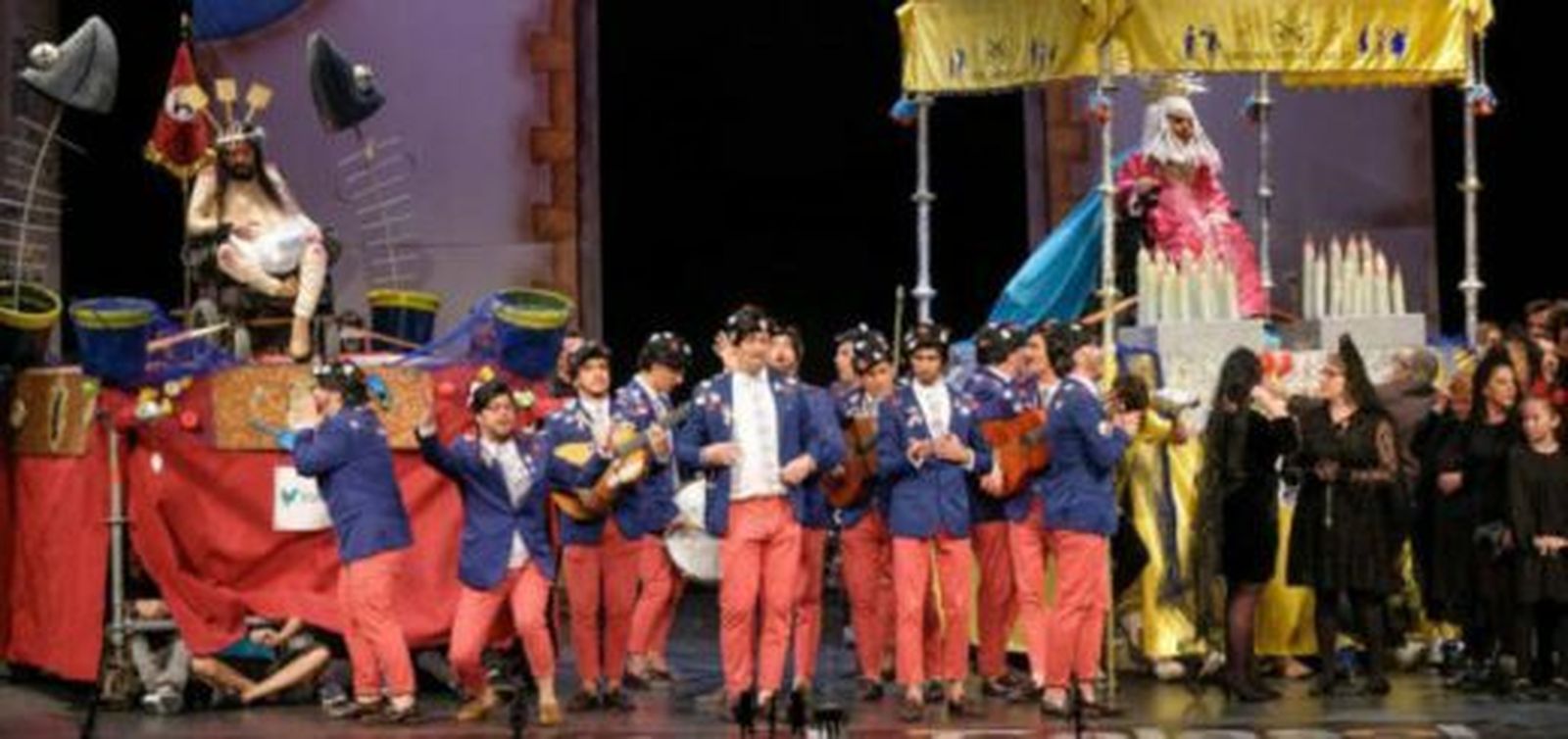 La chirigota de Aquí estamos de paso