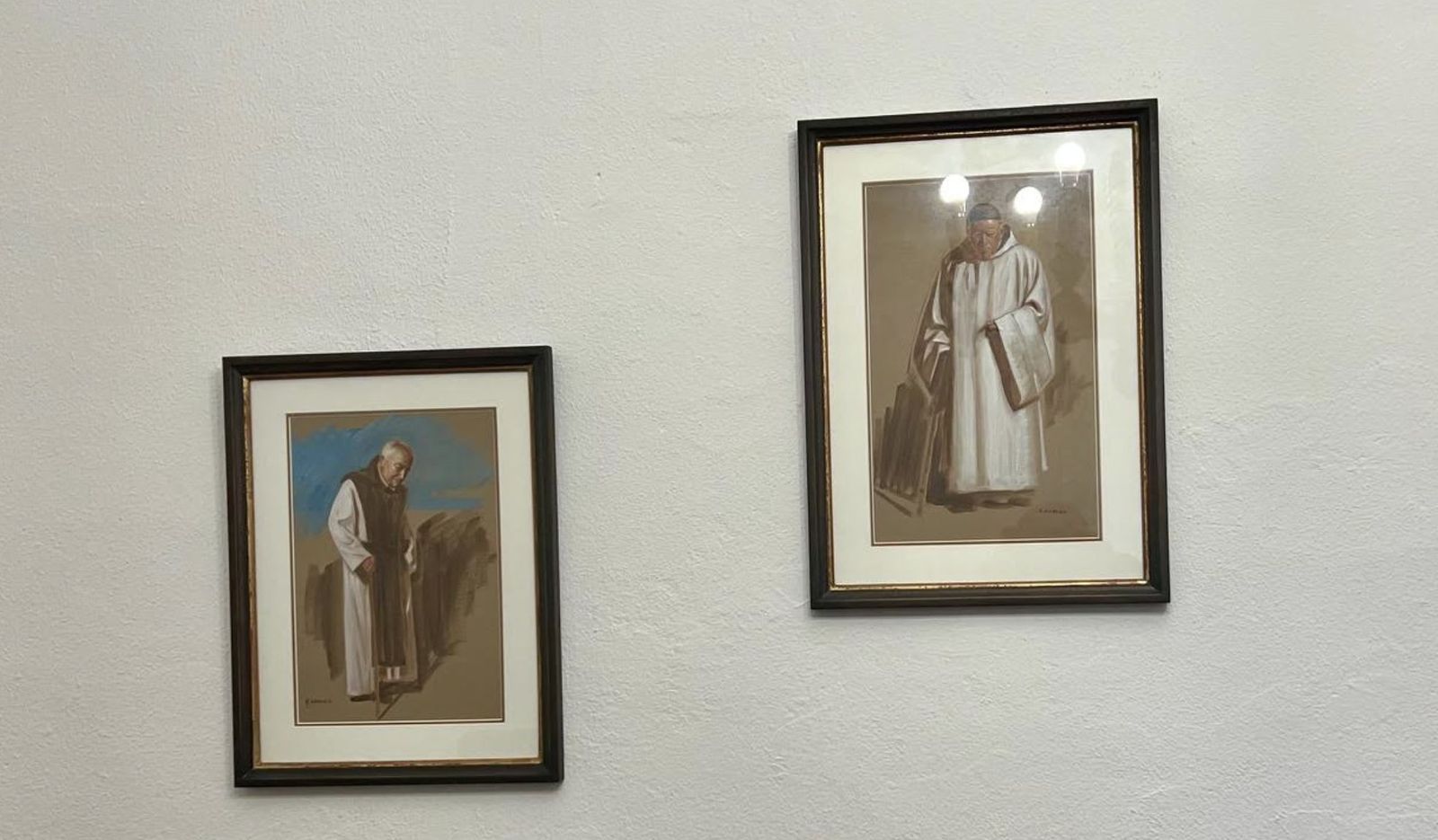 Manuel Barroeta y el padre Valeriano