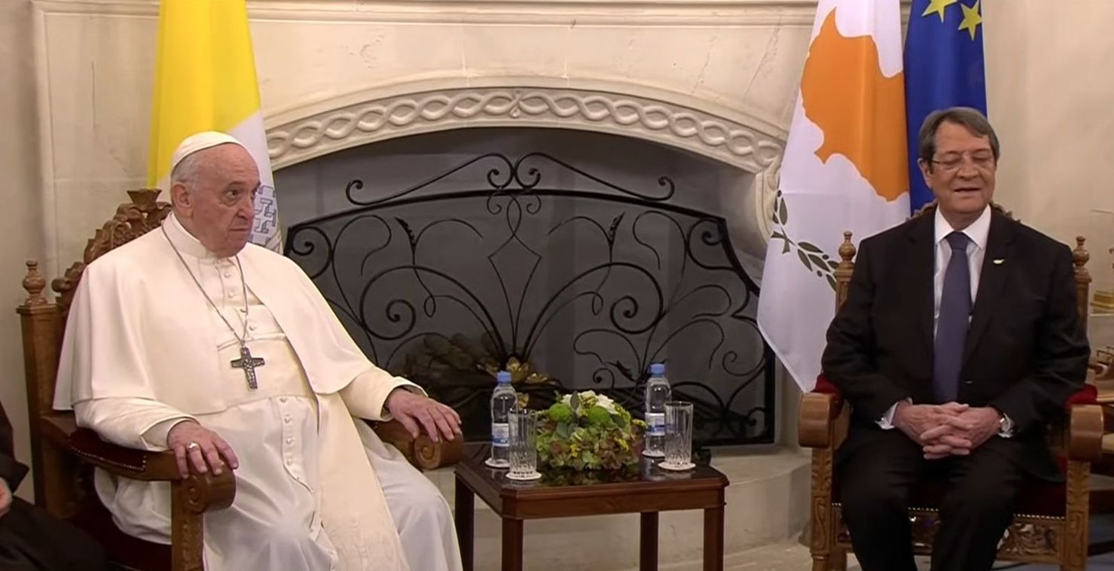 Papa y presidente de Chipre
