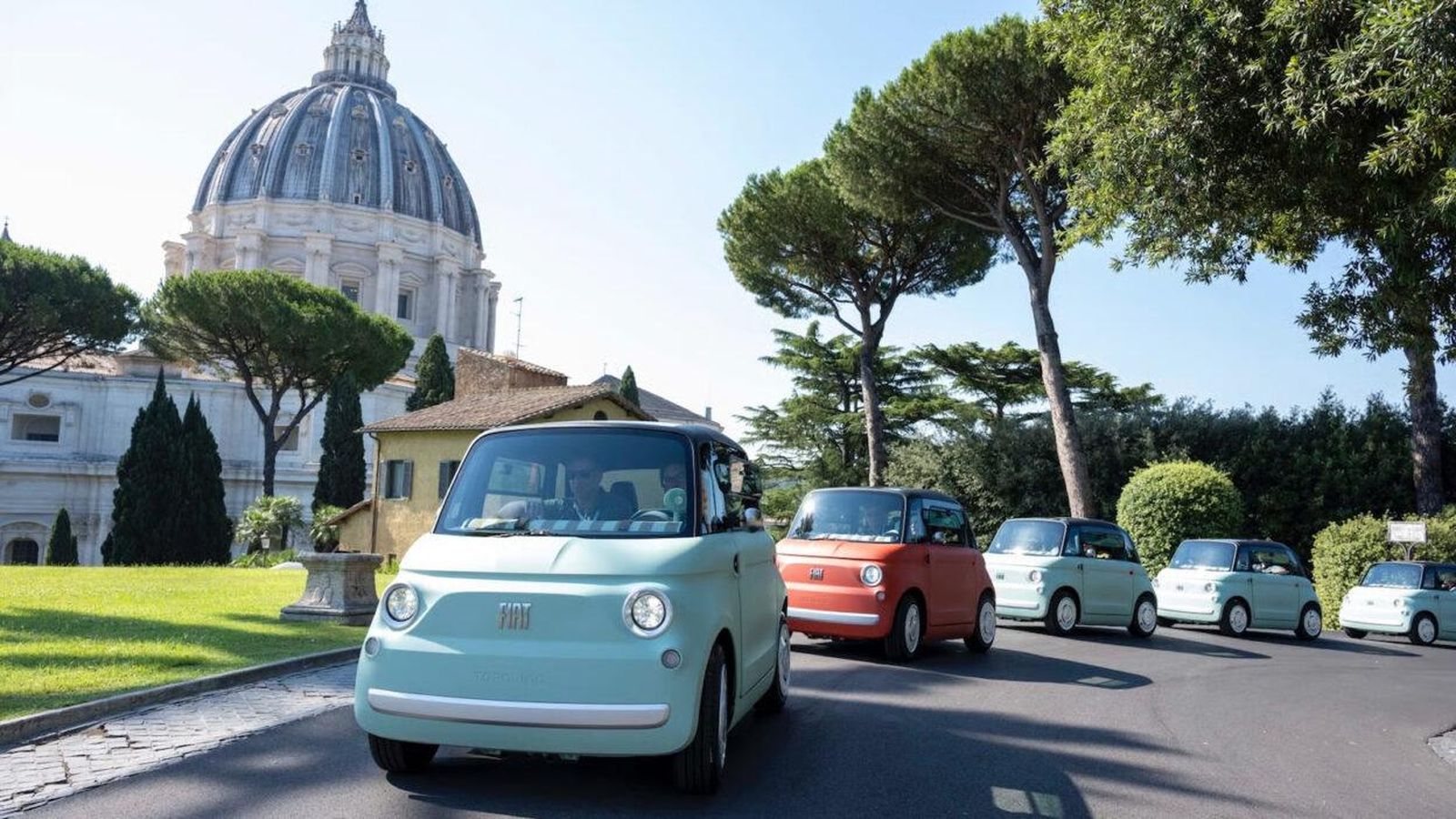 Los Fiat sostenibles, en el Vaticano