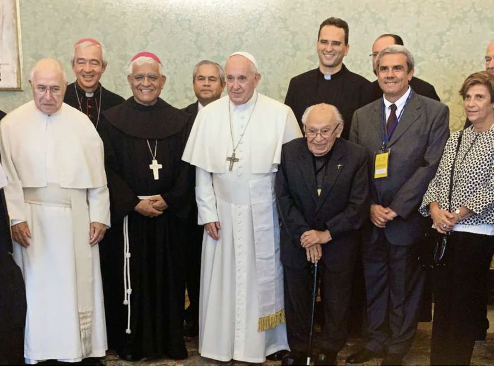 El Papa, con Gustavo Gutiérrez