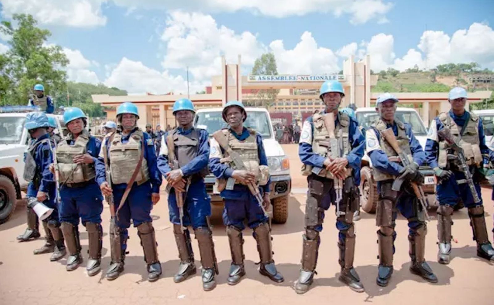 Fuerzas de la Minusca en Bangui
