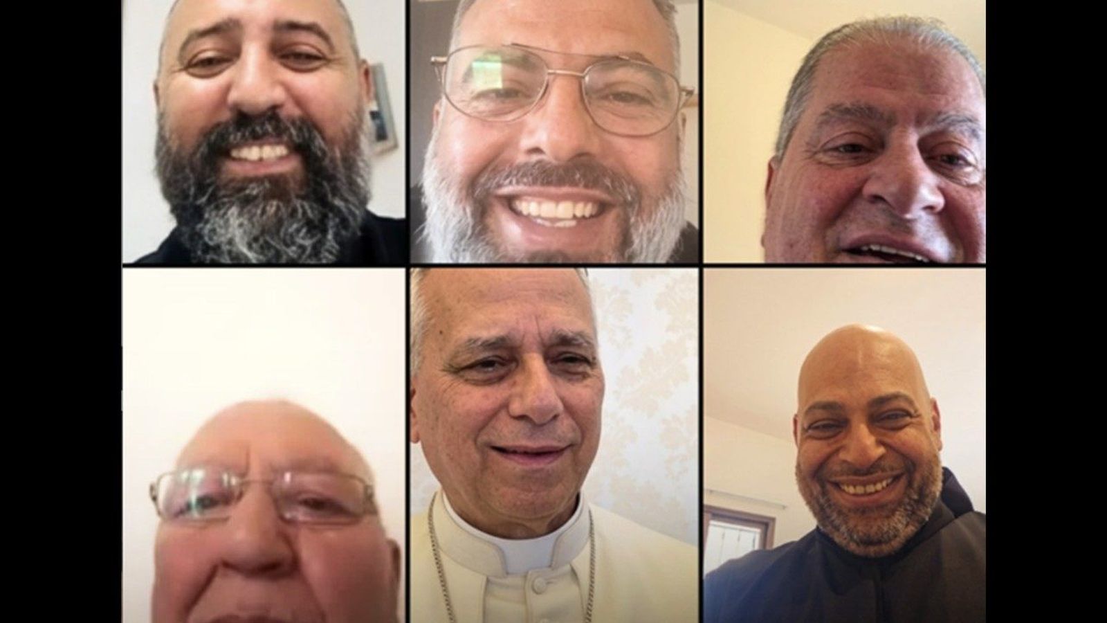 El Papa en una videollamada con un grupo de sacerdotes del sur del Líbano