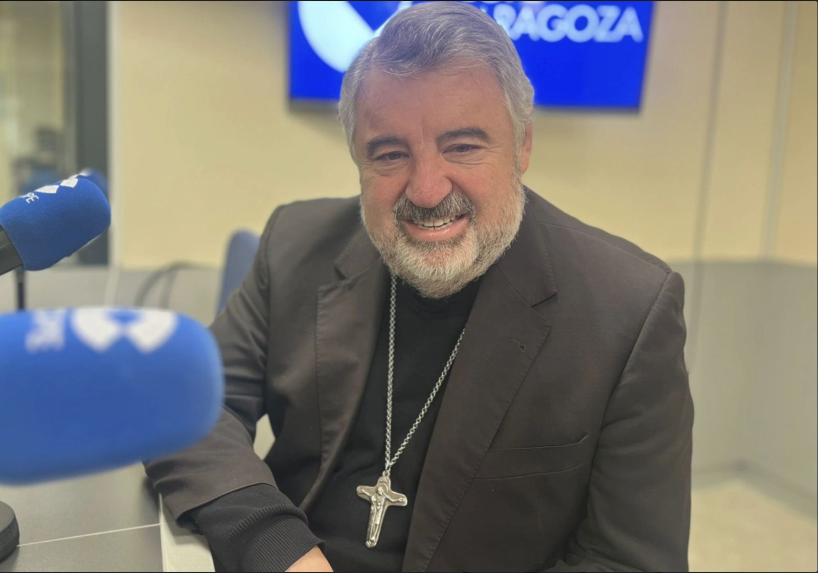 Carlos Escribano, en los estudios de la emisora de la Iglesia
