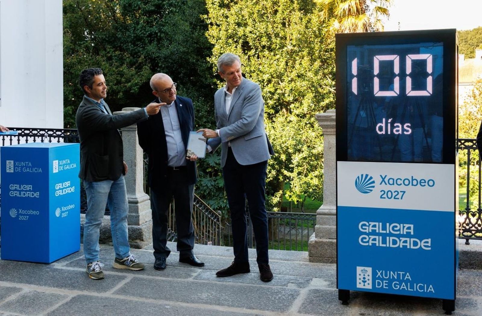 El presidente de la Xunta, Alfonso Rueda, pone el contador en marcha