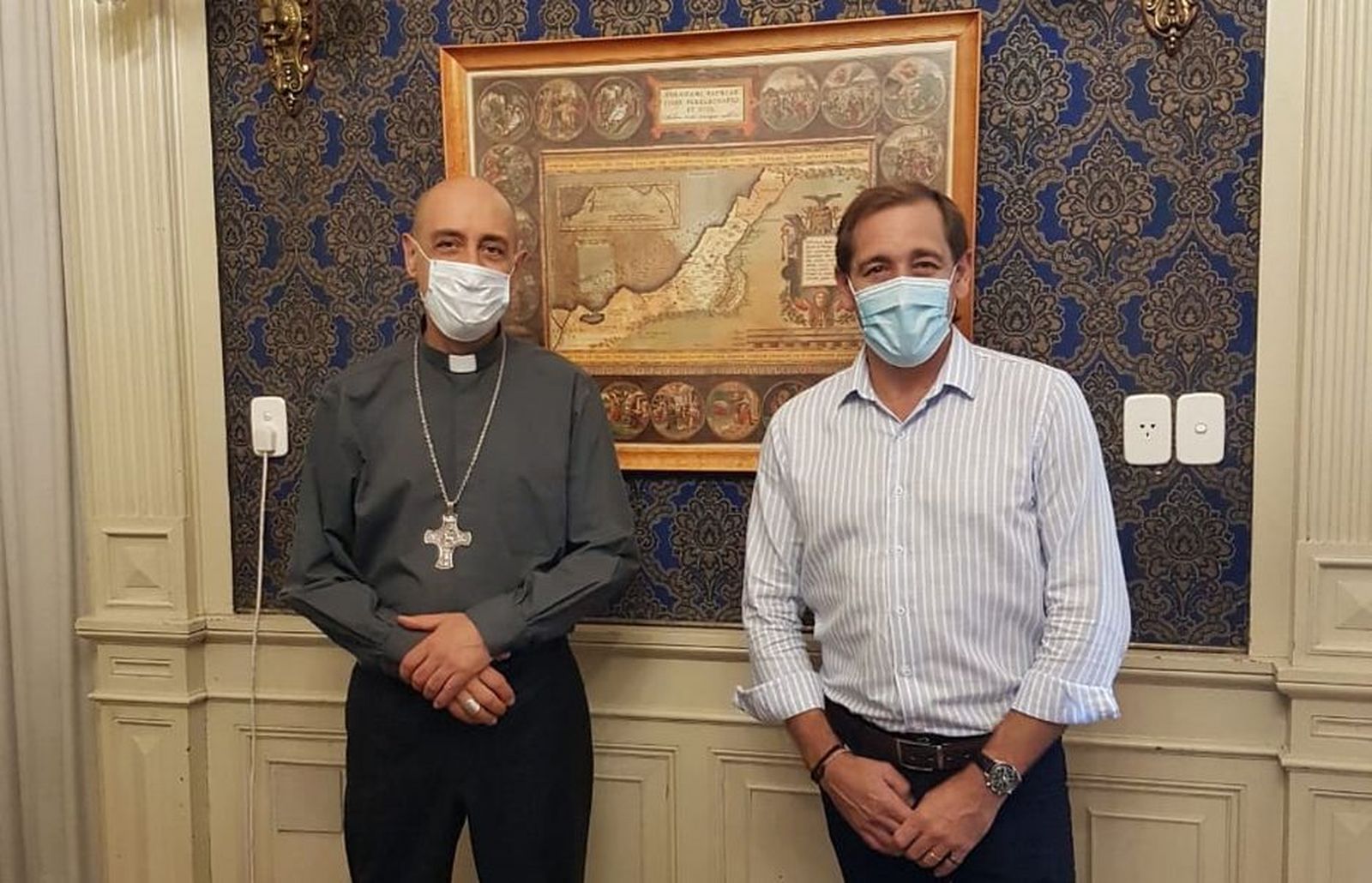 TUcho Fernández con el intendente