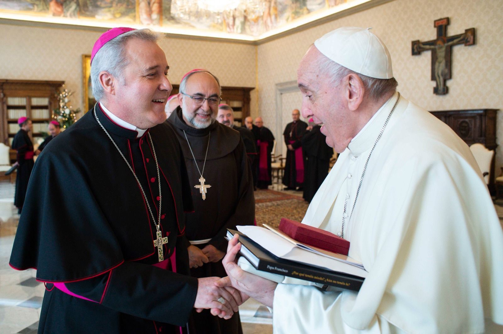 Mario Iceta, con el papa Francisco