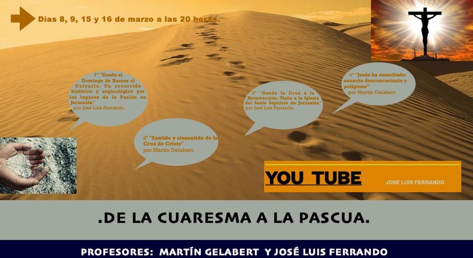 Charlas on line para vivir la Cuaresma y la Semana Santa de Ferrando y Gelabert