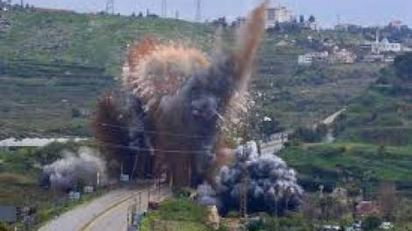 Bombardeo israelí en el sur del Líbano