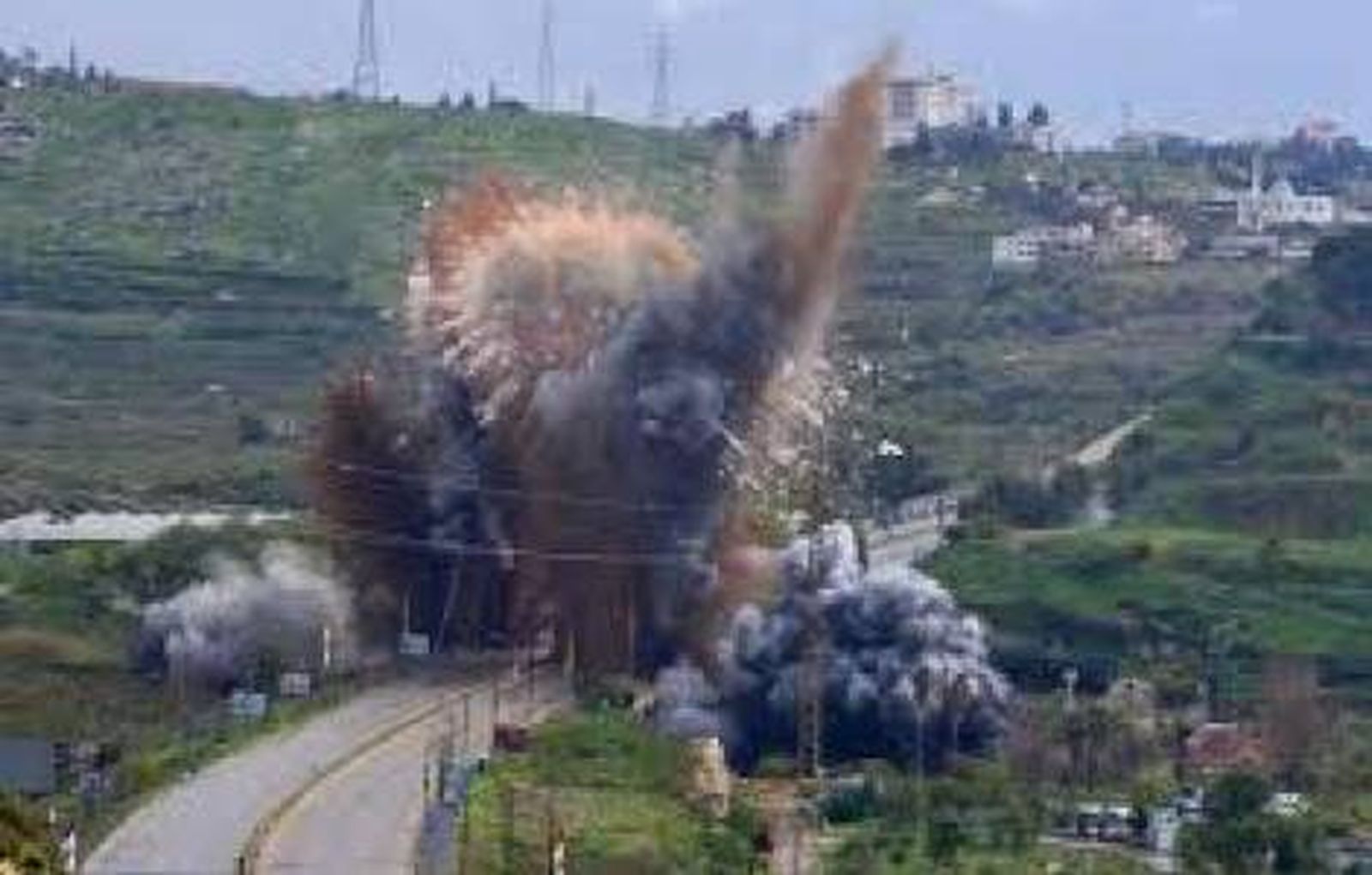 Bombardeo israelí en el sur del Líbano