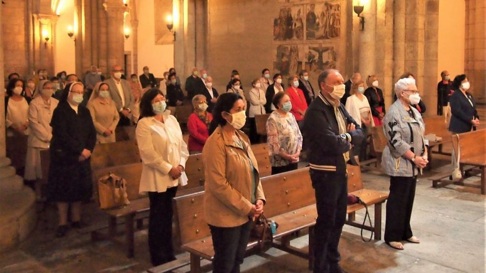 Funeral en Mondoñedo en homenaje a las víctimas del COVID