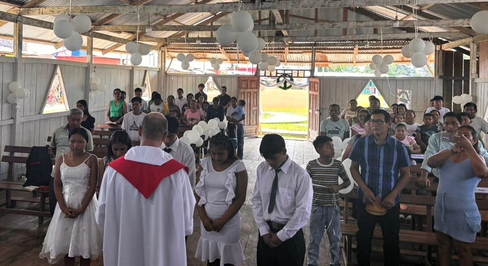 Confirmación en San Francisco, en el Bajo Amazonas