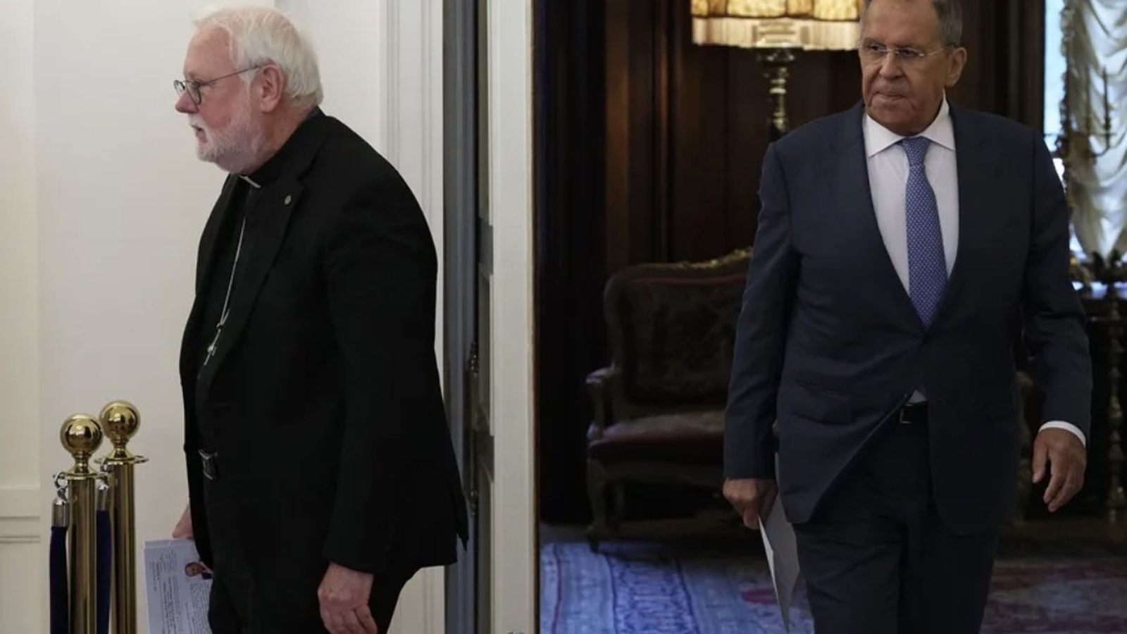 Lavrov, con Gallagher
