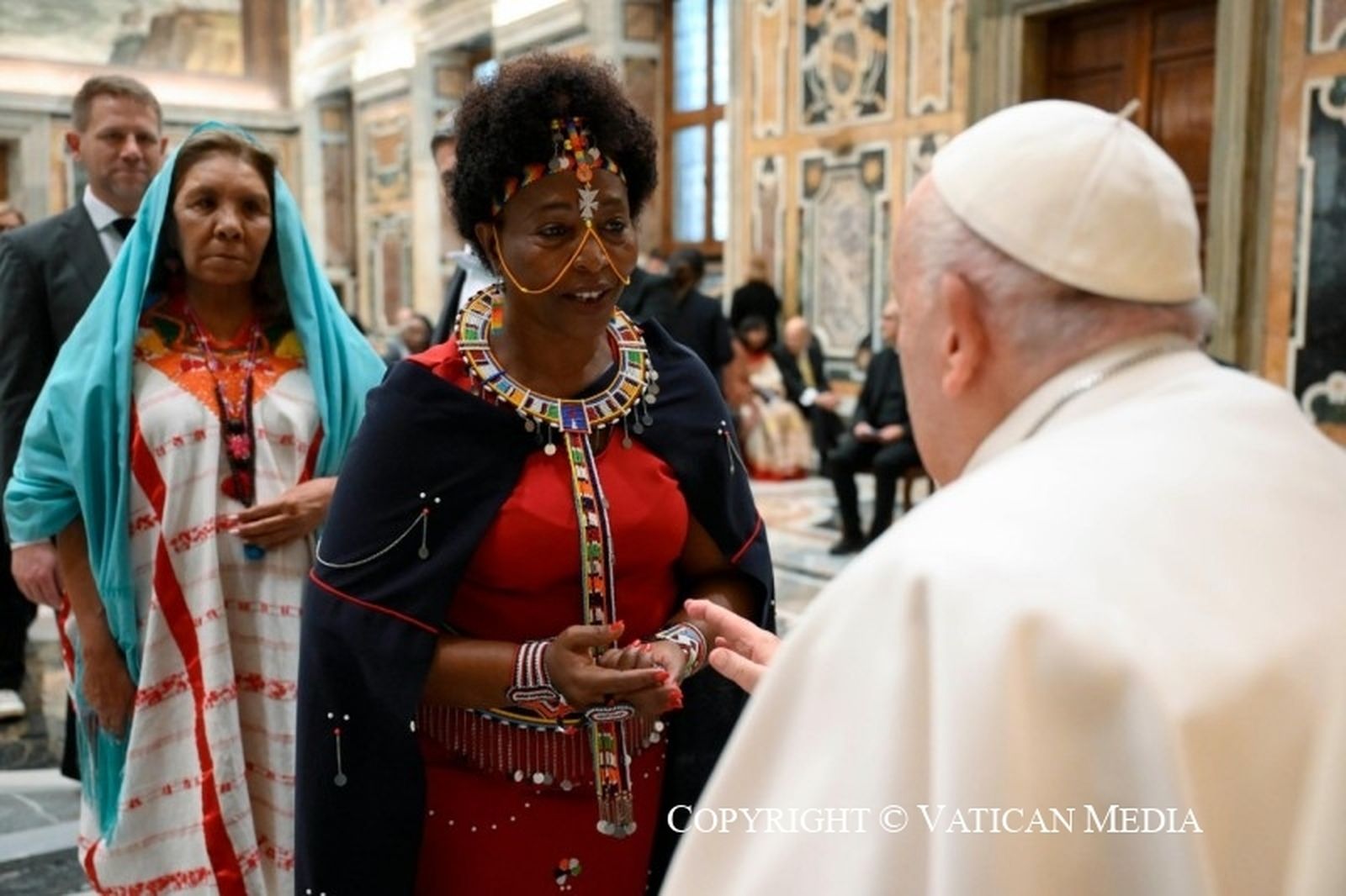 El Papa recibió a distintas comunidades indígenas