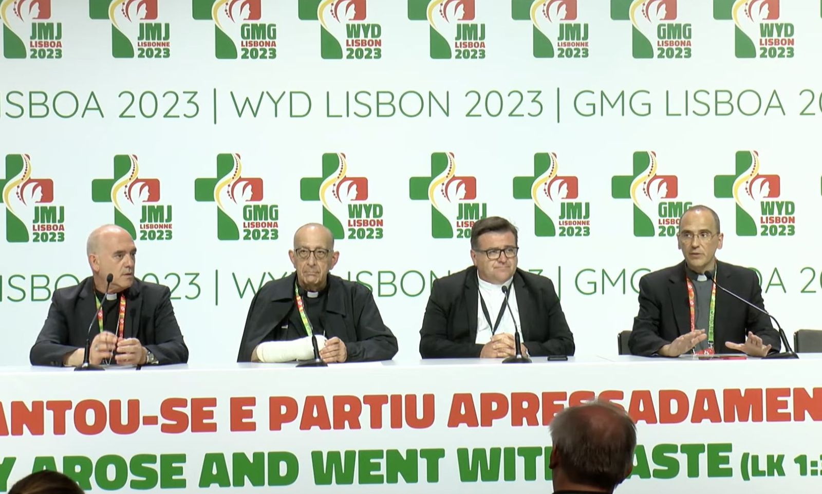 Rueda de prensa de la delegación española en la JMJ de Lisboa