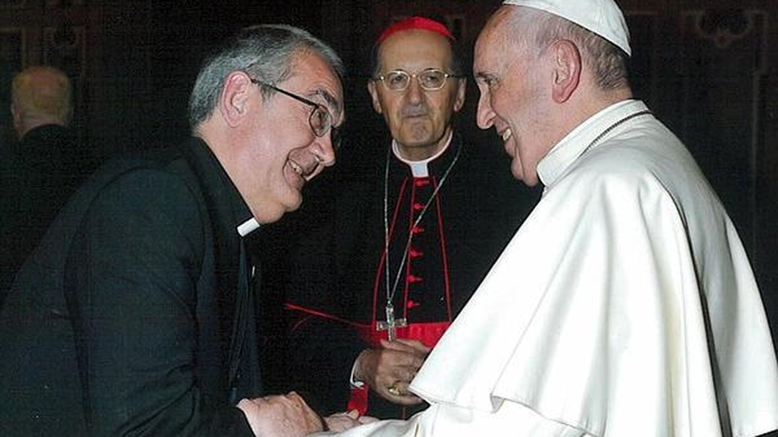 Ángel Pérez Pueyo y el papa Francisco