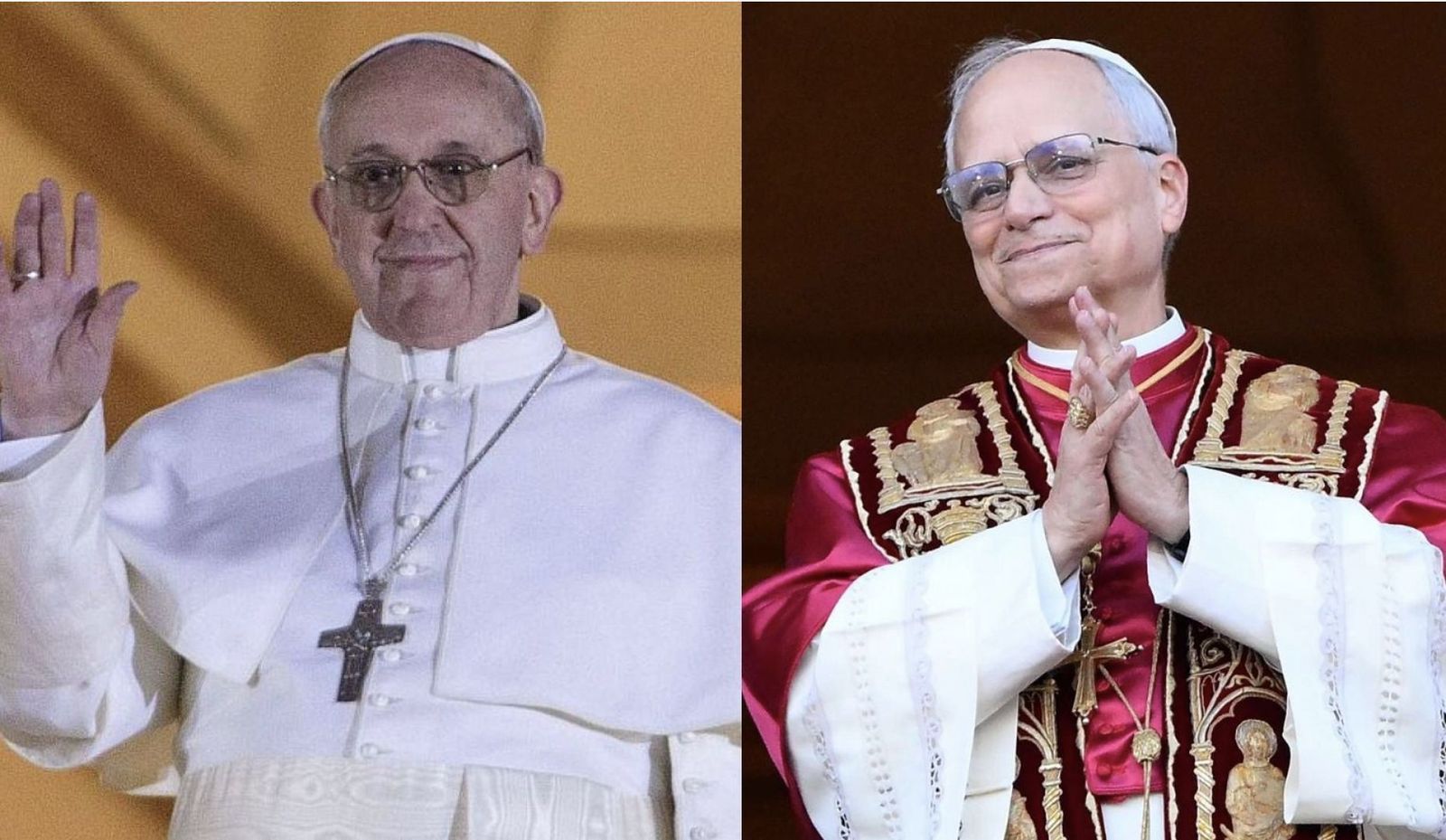 León XIV y Francisco