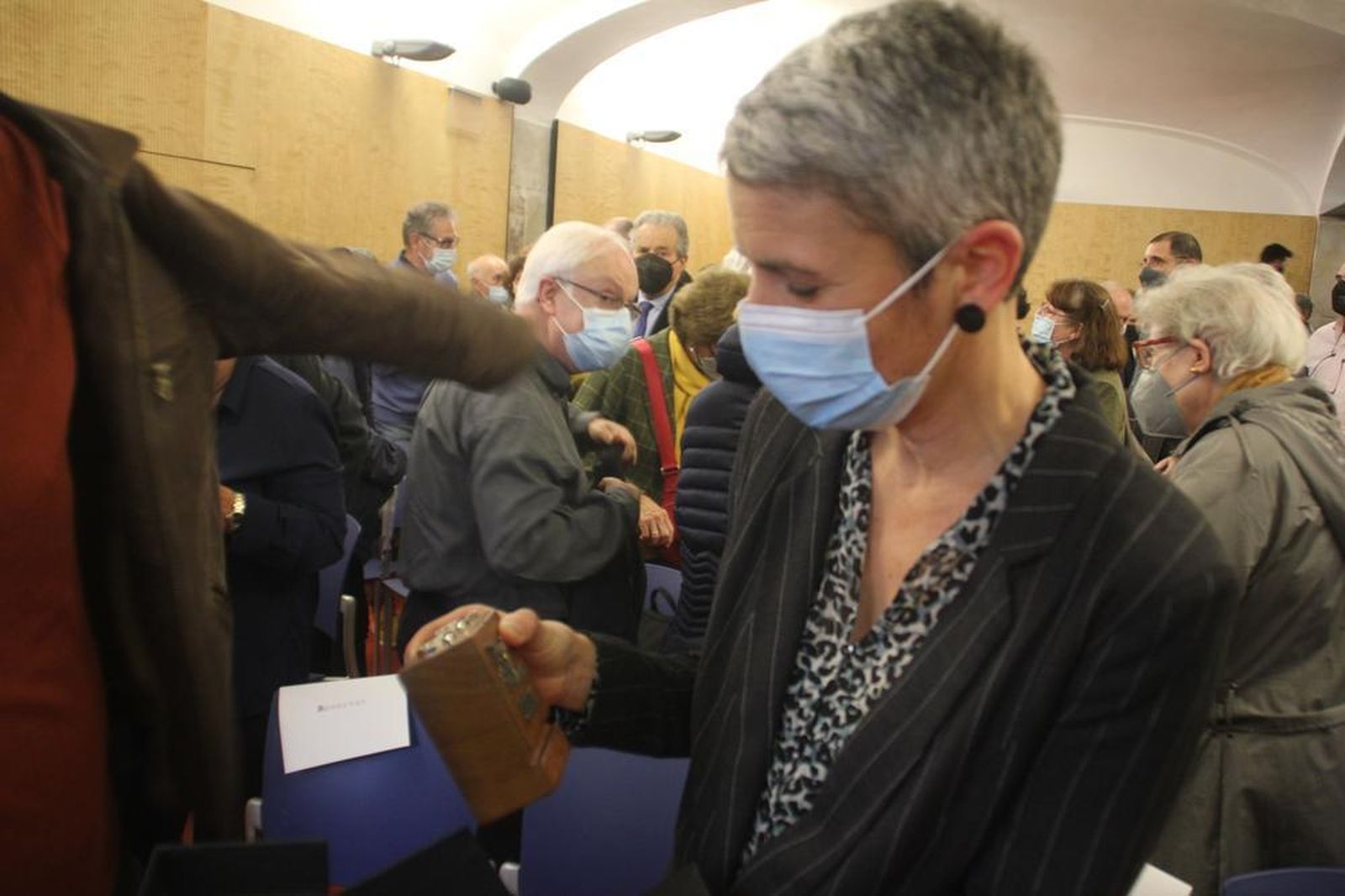 Tras la entrega del premio Abat Marcet.