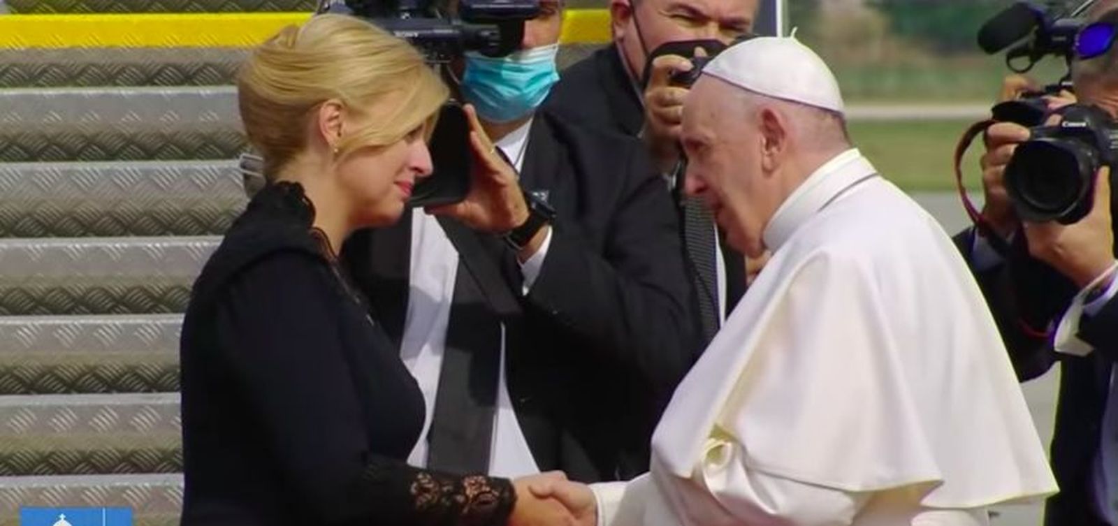 Francisco, con la presidenta de Eslovaquia